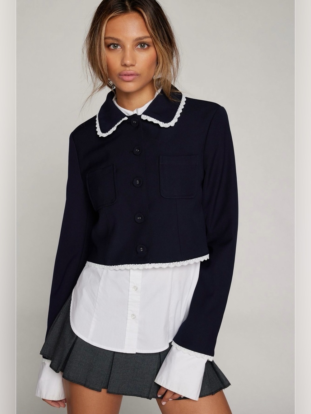 NWT Kimchi Blue Charlie Collared Jacket Size XS